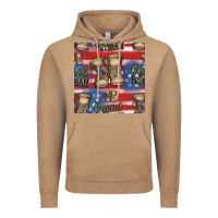 Vintage Coffee proud veteran seamless pattern Vintage Hoodie - HRA Design Shop
