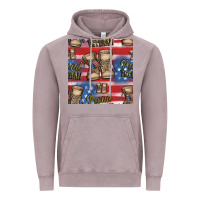 Vintage Zinc proud veteran seamless pattern Vintage Hoodie - HRA Design Shop