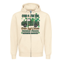 Sandshell farm fresh four leaf clovers Zipper Hoodie - MaliasSmallBusiness