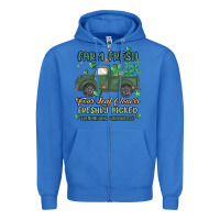 True Royal farm fresh four leaf clovers Zipper Hoodie - MaliasSmallBusiness