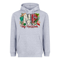 Heather Grey NP Nurse Practitioner Christmas Heavyweight Hoodie - MaliasSmallBusiness