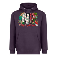 Plum NP Nurse Practitioner Christmas Heavyweight Hoodie - MaliasSmallBusiness
