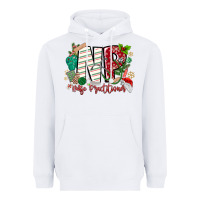 White NP Nurse Practitioner Christmas Heavyweight Hoodie - MaliasSmallBusiness