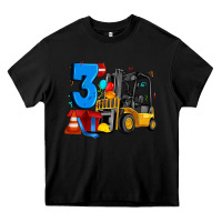 Black forklift birthday three Heavy Core Tee - Artiststas