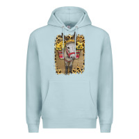 Blue Mist Donkey With Sunflowers Premium Hoodie - Bettercallsaul