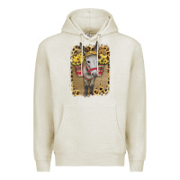 Oatmeal Heather Donkey With Sunflowers Premium Hoodie - Bettercallsaul