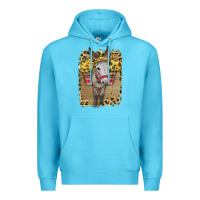 Ocean Blue Donkey With Sunflowers Premium Hoodie - Bettercallsaul