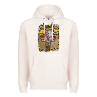 Pale Pink Donkey With Sunflowers Premium Hoodie - Bettercallsaul