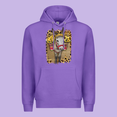 Donkey With Sunflowers Premium Hoodie Designed By Bettercallsaul