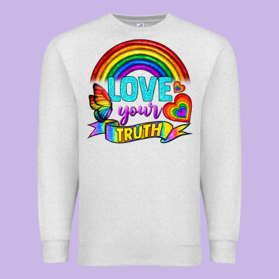 Love Your Truth Premium Sweatshirt Designed By Bundleandbundleshop