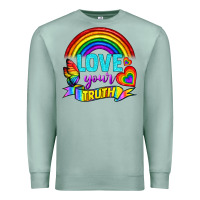 Seafoam Love Your Truth Premium Sweatshirt - BundleAndBundleShop
