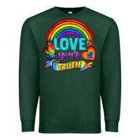 Sports Green Love Your Truth Premium Sweatshirt - BundleAndBundleShop