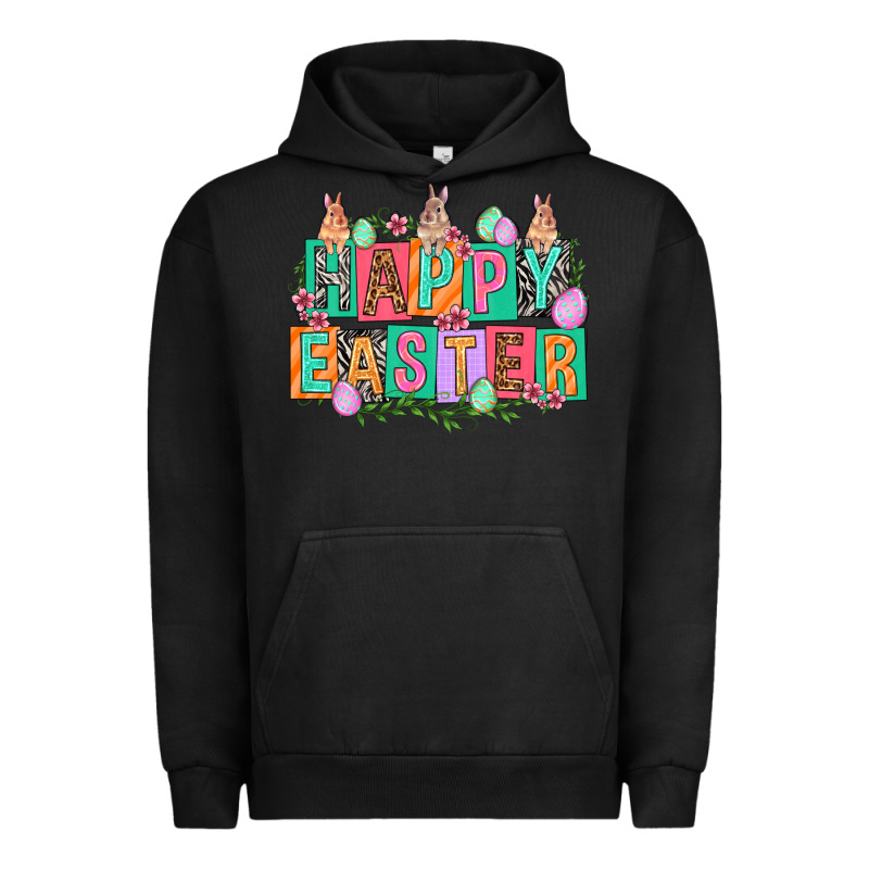 Happy Easter With Plate Letters Easter Day Urban Hoodie by HowdyJamesFarm | Teevron