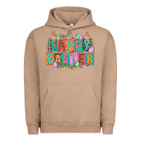 Pigment Burro Happy Easter with plate letters Easter Day Urban Hoodie - HowdyJamesFarm
