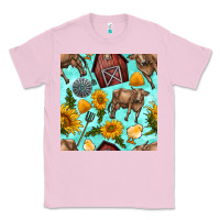 Bubblegum Pink farm seamless pattern Classic Tee - BundleAndBundleShop