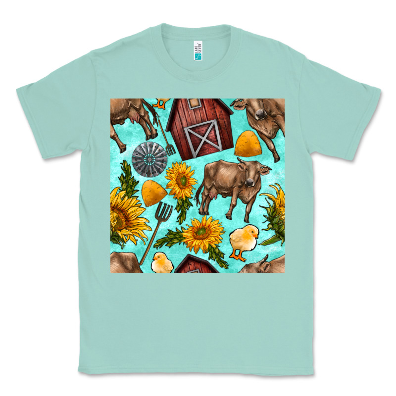 Farm Seamless Pattern Classic Tee by BundleAndBundleShop | Teevron