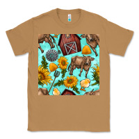 Toasted Coconut farm seamless pattern Classic Tee - BundleAndBundleShop