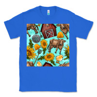 True Royal farm seamless pattern Classic Tee - BundleAndBundleShop