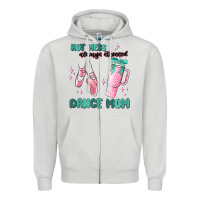 Dove Grey mess always stressed dance mom Zipper Hoodie - MaliasSmallBusiness