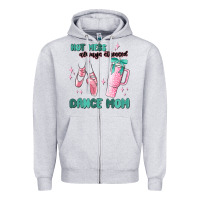 Heather Grey mess always stressed dance mom Zipper Hoodie - MaliasSmallBusiness