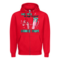 Red mess always stressed dance mom Zipper Hoodie - MaliasSmallBusiness