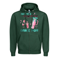 Sports Green mess always stressed dance mom Zipper Hoodie - MaliasSmallBusiness