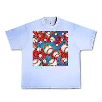 Grape Ice baseball paisley and jean pattern, baseball seamless pattern Urban Heavy Tee - JahusDesignShop