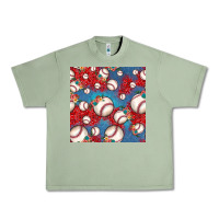 Oil Green baseball paisley and jean pattern, baseball seamless pattern Urban Heavy Tee - JahusDesignShop