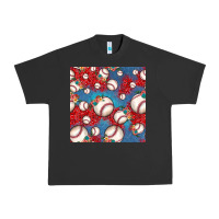 Pigment Black baseball paisley and jean pattern, baseball seamless pattern Urban Heavy Tee - JahusDesignShop