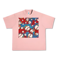 Salmon baseball paisley and jean pattern, baseball seamless pattern Urban Heavy Tee - JahusDesignShop
