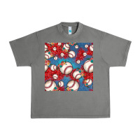 Tornado baseball paisley and jean pattern, baseball seamless pattern Urban Heavy Tee - JahusDesignShop