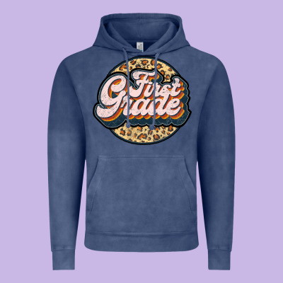 First Grade Vintage Hoodie Designed By Jahusdesignshop