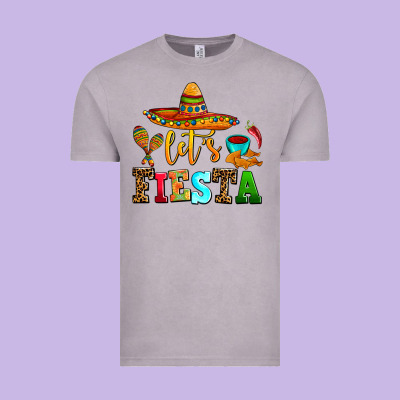 Let's Fiesta Vintage Tee Designed By Adodesignshop