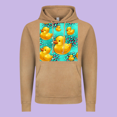 Rubber Duck Seamless Pattern Vintage Hoodie Designed By Hra Design Shop