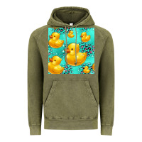 Vintage Olive rubber duck seamless pattern Vintage Hoodie - HRA Design Shop