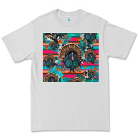 Dove Grey Thanksgiving Turkey Premium Tee - RanaPortraitStore