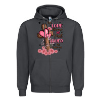Smoke valentine cross Zipper Hoodie - MaliasSmallBusiness