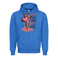 True Royal valentine cross Zipper Hoodie - MaliasSmallBusiness