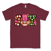 Burgundy Christmas joy snacks and nutcracker cookies ado Classic Tee - AdoDesignShop