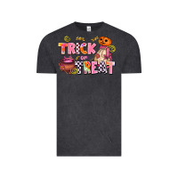 Vintage Black trıck or treat Vintage Tee - AdoDesignShop