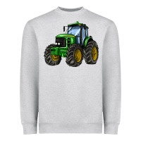 Heather Grey farm tractor Heavyweight Sweatshirt - AdoDesignShop