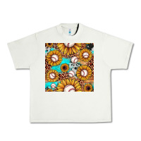 Pistachio baseball leopard turquoise sunflower seamless pattern Urban Heavy Tee - JahusDesignShop