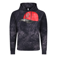 Cloud Black red softball cap fa element Vintage Hoodie - FaDigitalArtStudio