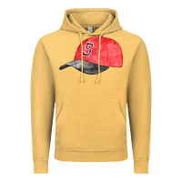 Vintage Mustard red softball cap fa element Vintage Hoodie - FaDigitalArtStudio