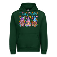Forest Green Happy Easter gnomies Easter Day Urban Hoodie - HowdyJamesFarm