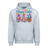 Heather Grey Happy Easter gnomies Easter Day Urban Hoodie - HowdyJamesFarm
