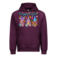 Mauve Wine Happy Easter gnomies Easter Day Urban Hoodie - HowdyJamesFarm