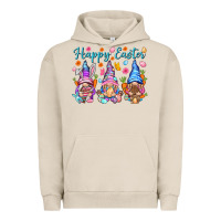 Pigment French Oak Happy Easter gnomies Easter Day Urban Hoodie - HowdyJamesFarm