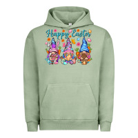 Pigment Oil Green Happy Easter gnomies Easter Day Urban Hoodie - HowdyJamesFarm