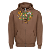 Chestnut st patricks  hearts Zipper Hoodie - MaliasSmallBusiness